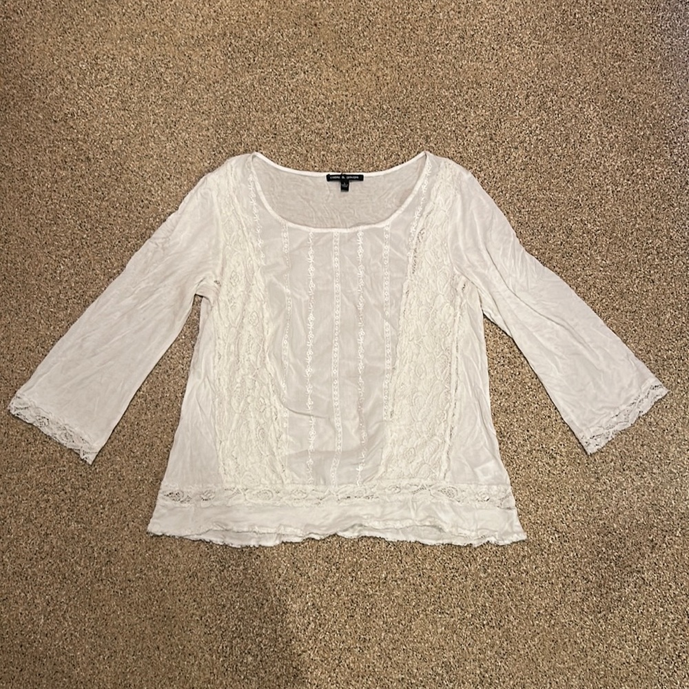 white lace blouse